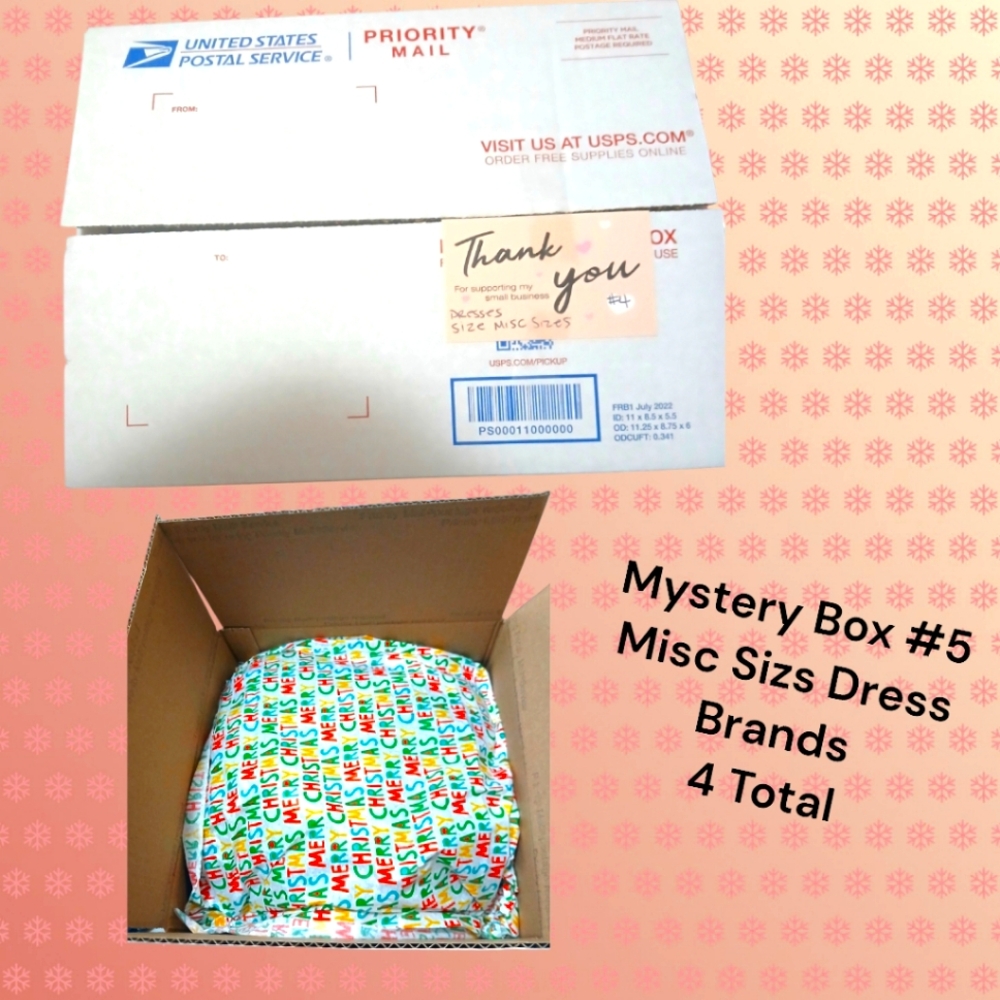 Mystery Box #5. Misc Brand and Size Dresses. 4 in Total. EUC
